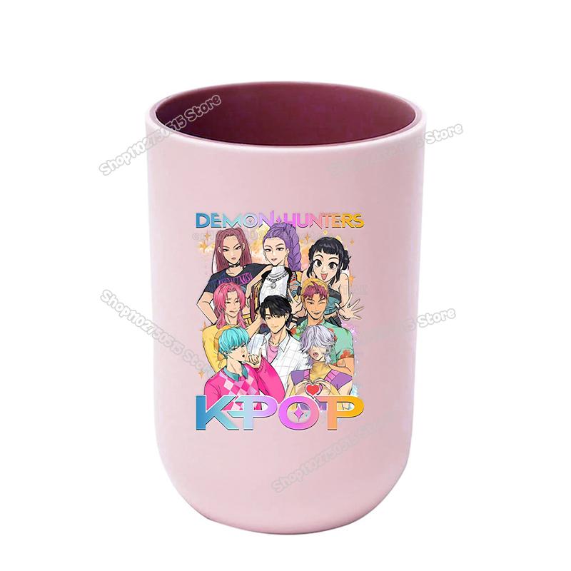 Perfekte KPop Dämonenjäger Kinder Zahnbürstenbecher Niedliche Mädchen Mundspülbecher Zahnbürstenbecher Trinkgeschirr Badezimmer Zahnbürstenhalter