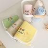 1Pcs Children Face Towel Safe Soft Water Absorbent Coral Velvet Skin-Friendly Household Hanging Towels Baby Cartoon Handkerchief