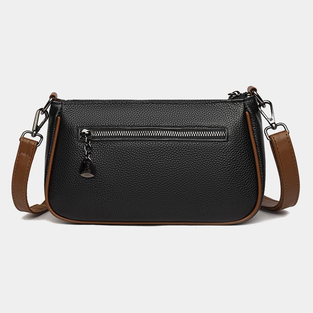 Women Messenger Bags Cowhide Ladies Handbag Universal Large Capacity Double Strap Simple Temperament Shopping Trip School