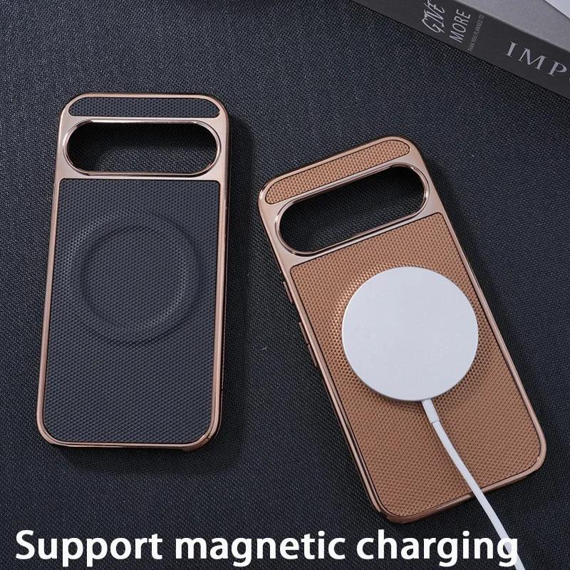Nouvelle Housse de Protection Métallique Antichoc Magnétique Magsafe sans Fil pour Google Pixel 9 8 Pro XL 9A