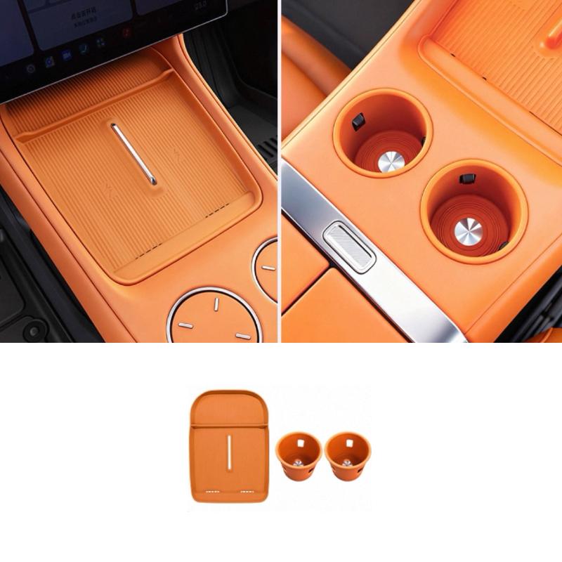 For Xiaomi YU7 2025 2026 Central Control Wireless Charging Silicone Pad Water Cup Pad Storage Pad Accessories