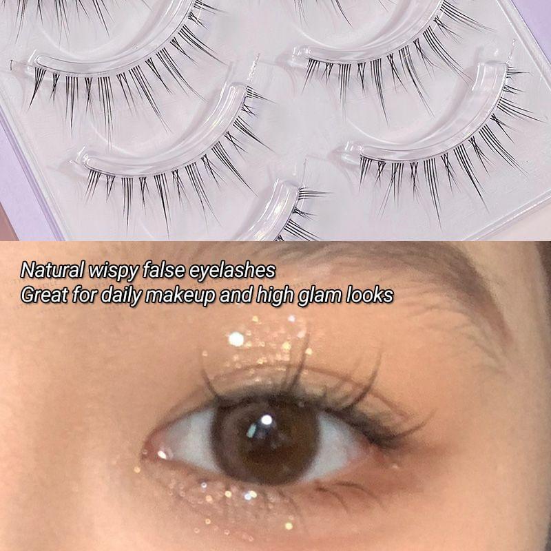 Mogugu - Set mit 5 Paar: Natürliche, zarte künstliche Wimpern