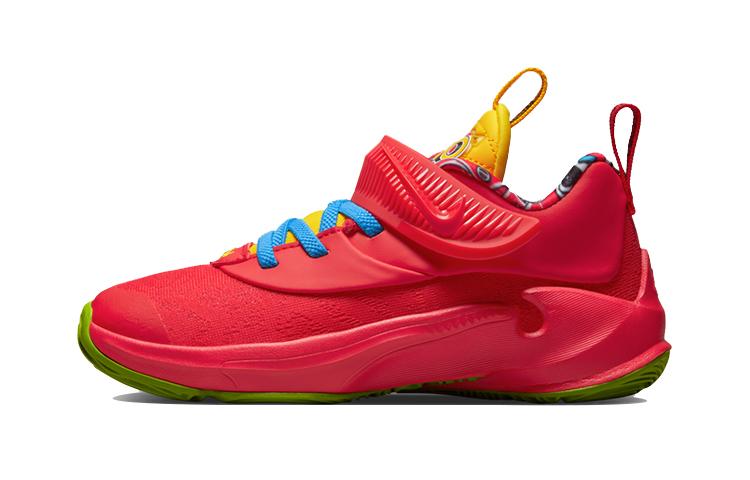 

Uno x Nike Freak 3 Slip Resistant Low top Children s Basketball Shoes Red Children Aged 3 7 Years Old DD0330-600 28