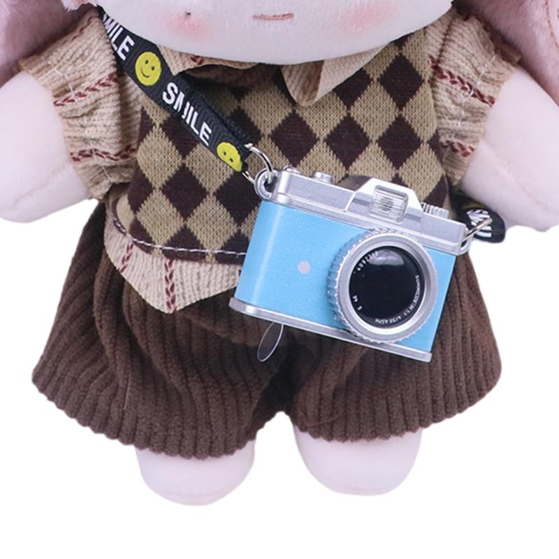 Smiling Face Camera Keychain With LED Light And Sound Effect Detail Creative Hanging Pendant For Parties Gifts