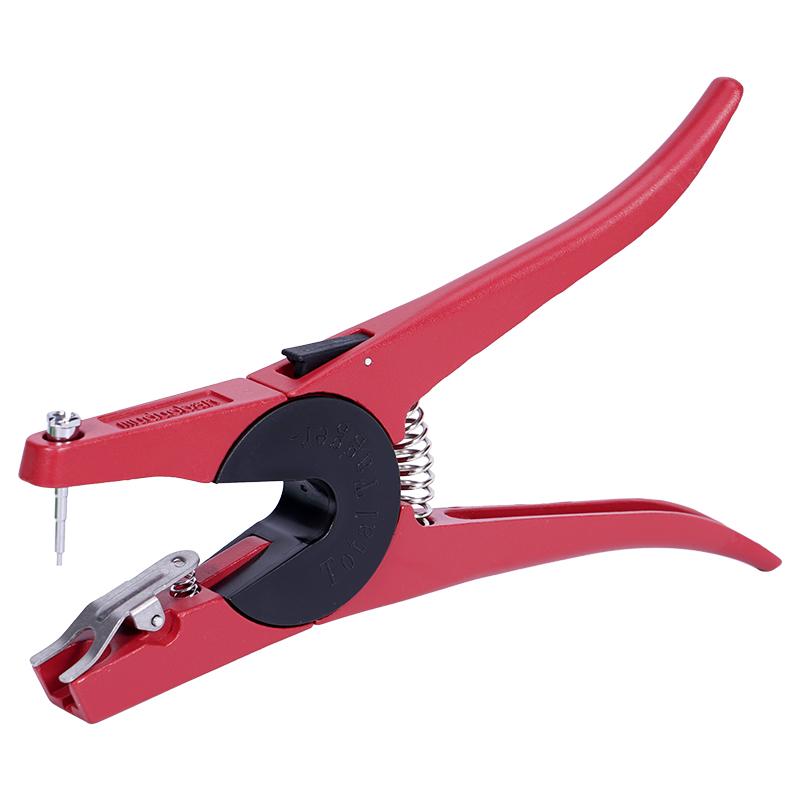 100Pcs Sheep Goat Ear Tag with Number / Ear Tag Pliers Laser Copper Head Earrings Farm Livestock Sheep Ear Identification Tools