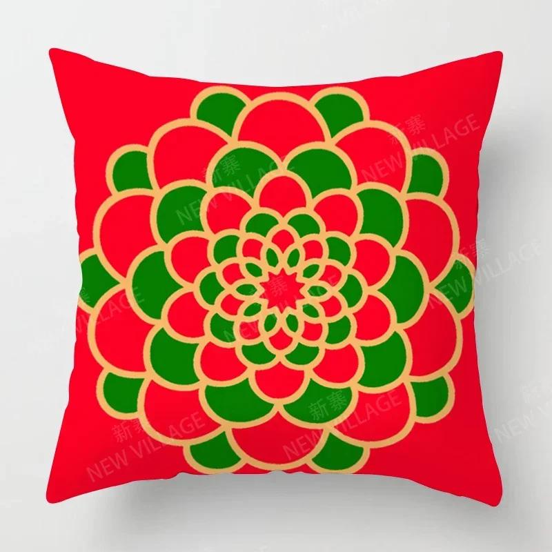 Herbstliche Heimdeko Herbst Wohnzimmer Überwurf Kissenbezug Sofa Boho Kissenbezug Mandala