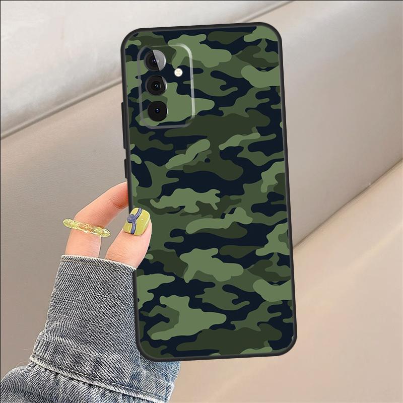 Funda con Patrón de Camuflaje para Samsung Galaxy A54 A14 A36 A16 A33 A56 A26 A15 A55 A53 A35 A22 A32 A52 A34 A05 A06