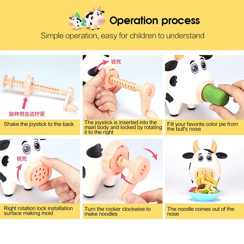 Stroj na prasečí nudle DIY Simulace Hrací domeček Barva zmrzliny Bláto Dětská hračka