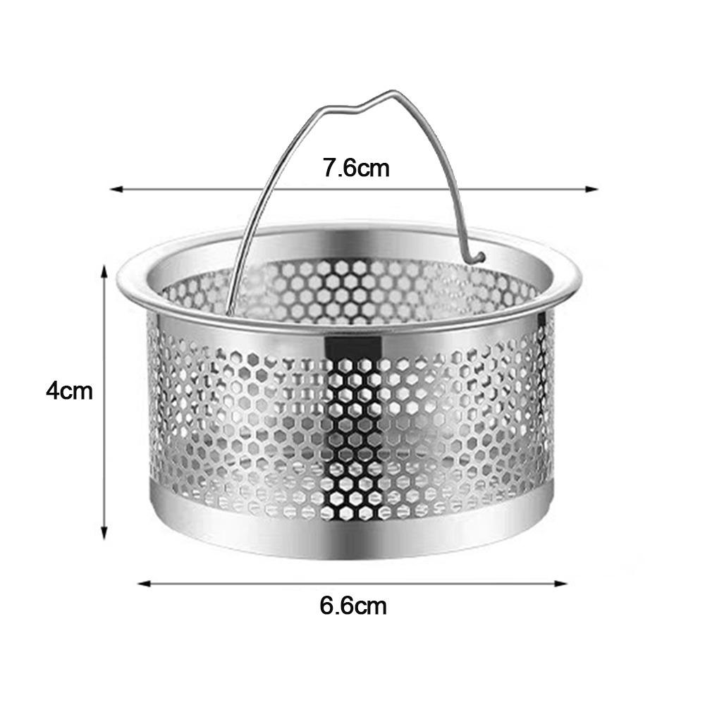 Stainless Steel Drain Stopper Mesh Round Shape Floor Waste Filter Net  Kitchen Bathroom Accessories