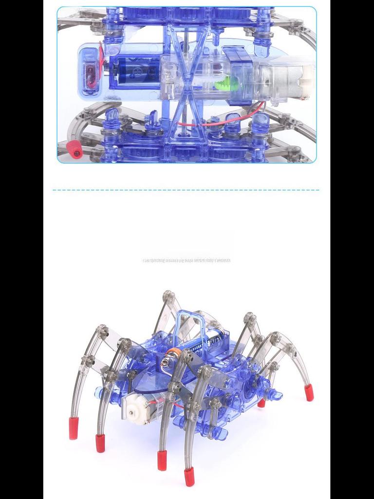 Handmade Electric Spider Robot DIY Kit for Kids - Educational Toy