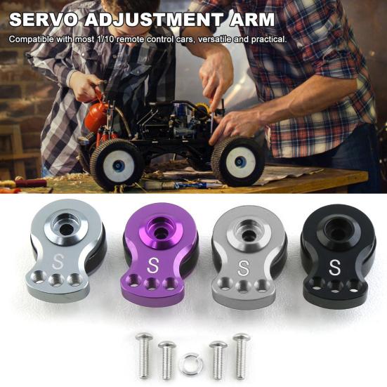 

45301 RC Car Servo Saver з гвинтами Прокладка Remote Kit 45356 Отвори Автомобільний пульт Гусеничний 25T Алюміній M фіолетовий