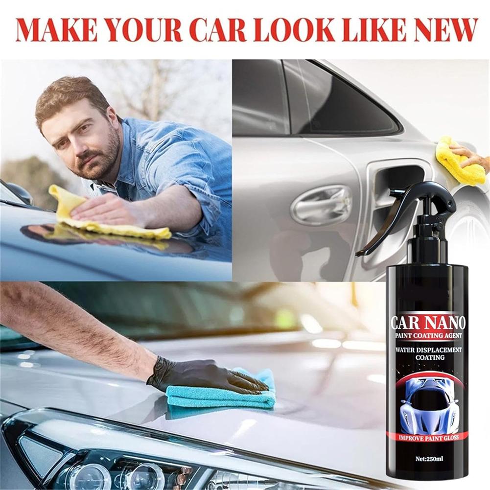 250ml Car Nano-Coating Spray Hydrophobic Coating Spray For Window Glass Auto Renewal Polish Agents With Towel,Car Care Product
