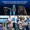 3 in 1 Starlink Mini Cable 10FT, Starlink Mini Car Charger DC Power Cable+Cigarette Lighter Adapter 12V-48V with Digital Display, Durable USB C PD