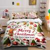 Christmas Design with Santa Bedding Duvet Cover Set Duvet Cover Pillowcases  (1*Duvet Cover 2*Pillowcases, Without Duvet Insert)