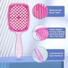 Brosse à cheveux démêlante à paillettes, peigne de massage, peigne pour cheveux emmêlés, brosses creuses pour cheveux bouclés et mouillés, peignes de salon DIY, outil de coiffure