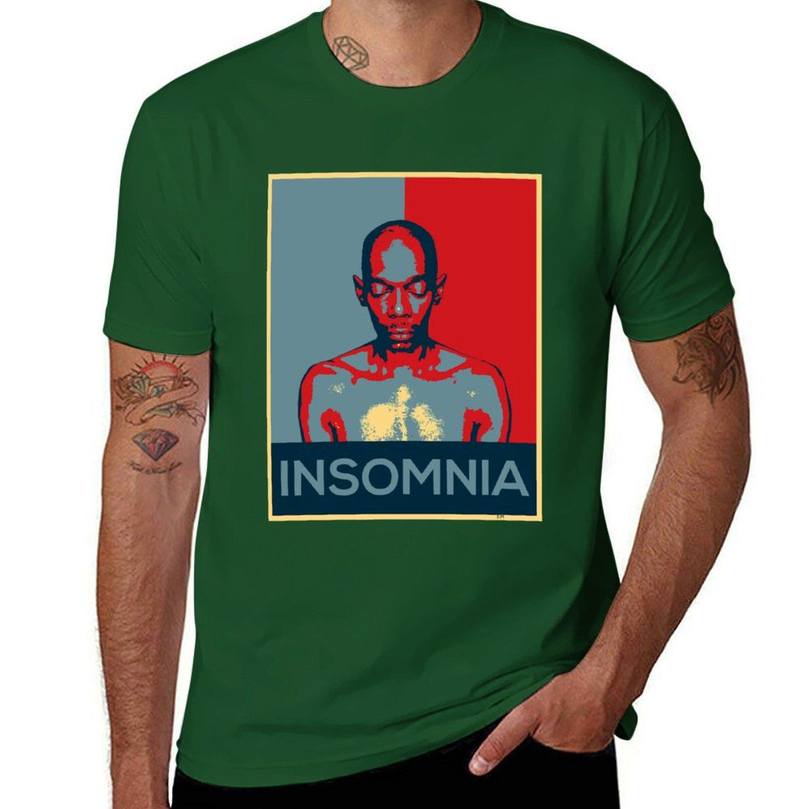 Insomnia Faithless Футболки заготовки винтажная хиппи одежда быстросохнущая дизайнерская футболка мужская S