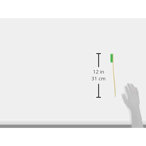 Takagi Bamboo Handle Nylon Brush, Curved Handle, 4 Rows