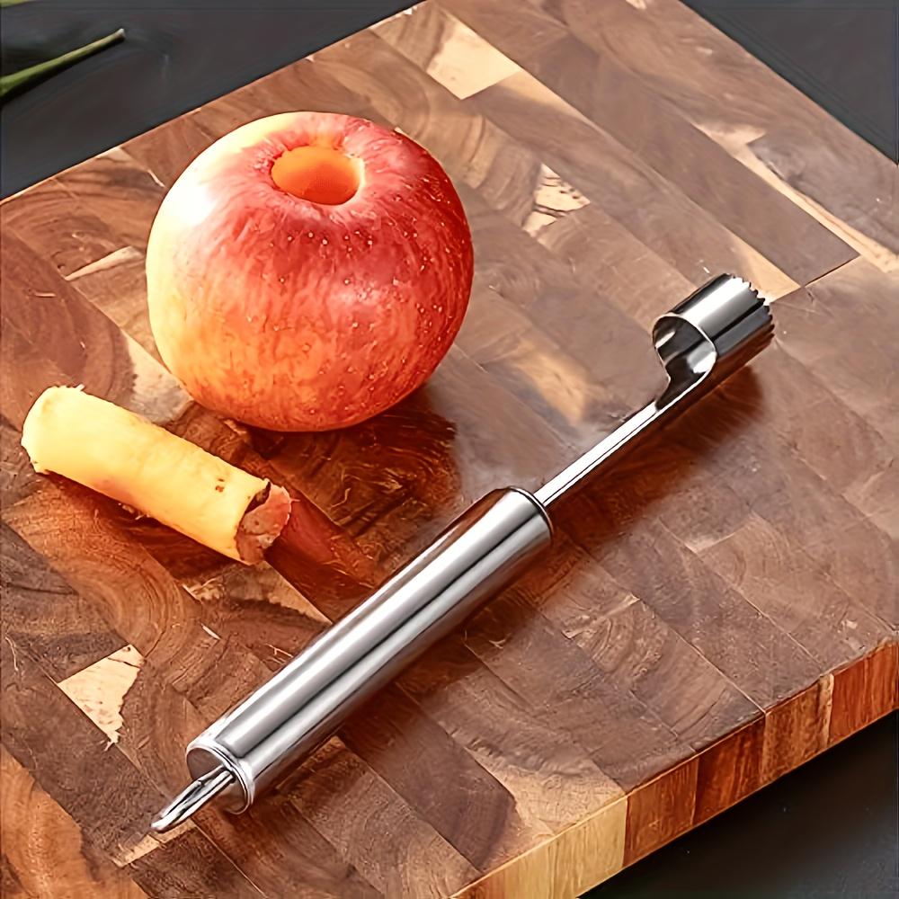 6 stk Egendegravert Rustfritt Stål Utkerningsverktøysett Multifunksjonell Kjøkken Frukt- og Grønnsaksfrøfjerner, Eple-/Pærekjernekutter