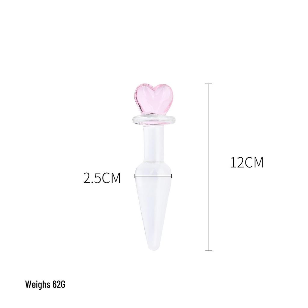 Glass Crystal Butt Plug & Massage Stick for Couples