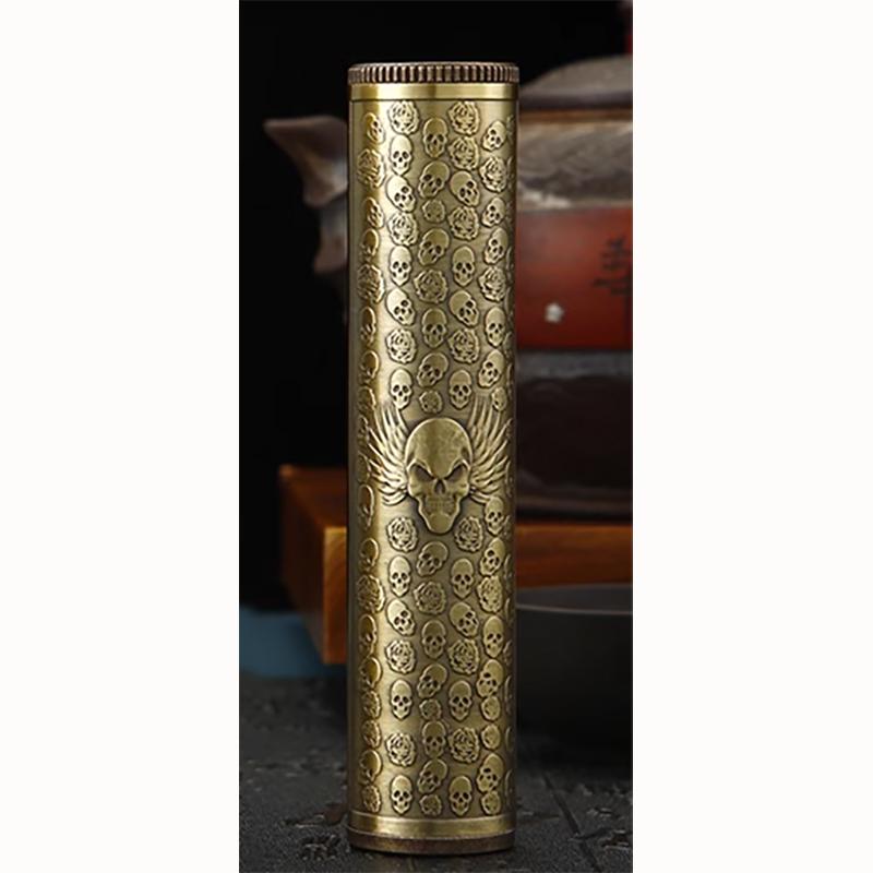 Retro Buddha Metal Incense Case Relief Craft Dragon Incense Box Waterproof Incense Storage Box Incense Accessories for Men