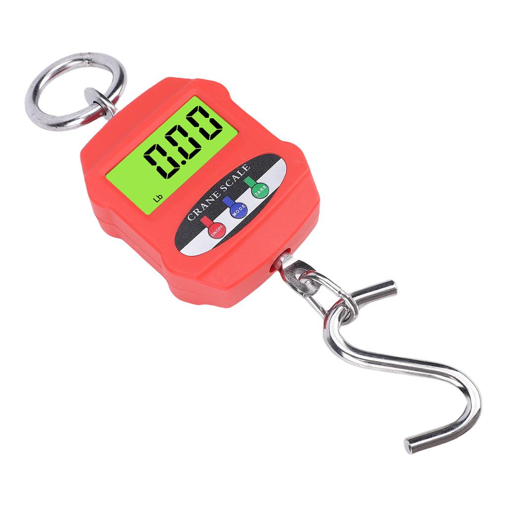 Digital Hanging Scale 300KG 660LB Backlit LCD Screen Handheld Small Crane Scale with Hook for Farm Travel