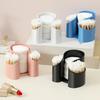 Plastic Dental Floss Dispenser 2in1 Cosmetic Cotton Storage Box Desktop Countertop Storage Organizer Multi-function Storage Rack
