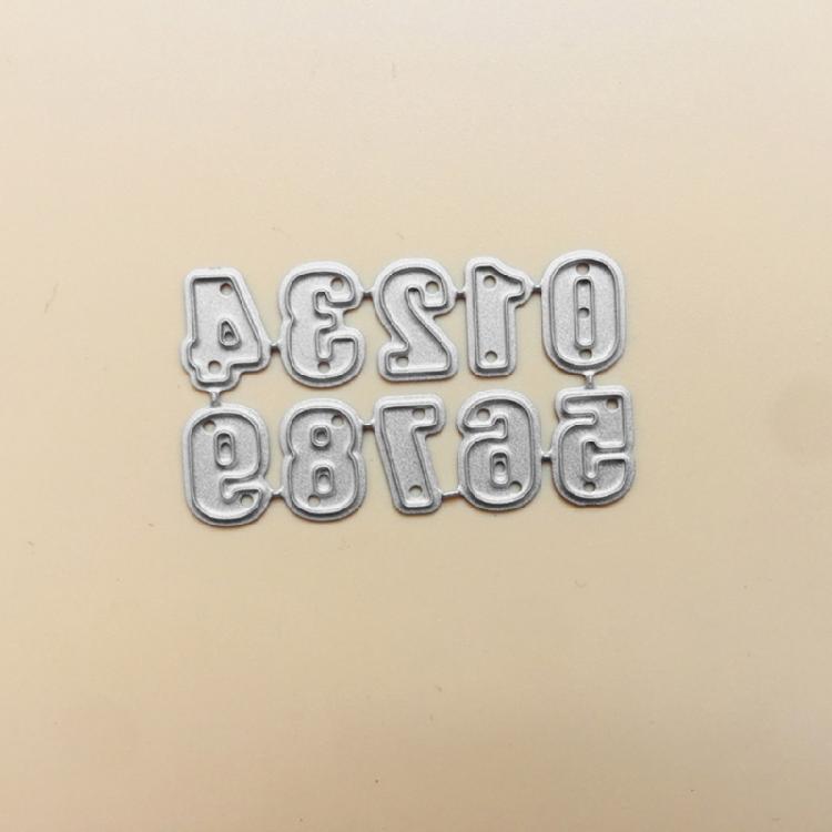 Numbers Cutting Dies Metal Stencil Template Mold Decoration for Home School