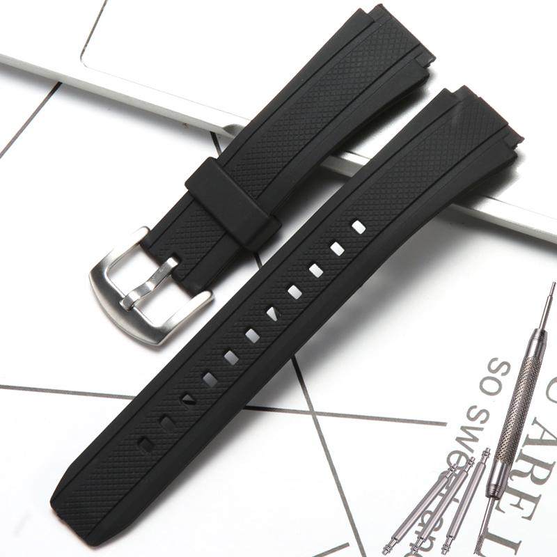 Resin Watchband For Casio EF-552 EF-552D-1A Watch Strap Waterproof Sports Rubber Bracelet Watch Accessories 20mm