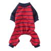 Pet pajamas striped four-legged clothes cotton printed dog clothes four-legged comfortable knitted pet clothes