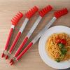 Pinza per Cibo in Acciaio Inossidabile e Silicone, Pinza per Barbecue Resistente al Calore e alle Scottature, Pinza Estesa per Pane, Strumento per Cottura in Cucina