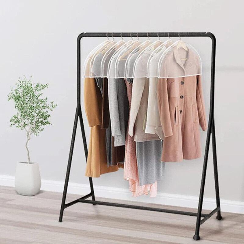 1-40PCSEVA Waterproof Transparent Suit Jacket Storage Bag Semi Packaged Clothing Dust Cover Short Wardrobe Hanging Clothes Cover