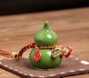 BEPAN Ceramic Peace Gourd Tea Pet Ornament Car Dashboard Decor Small Pendant Fortune Attracting Home Interior Decoration Accessories