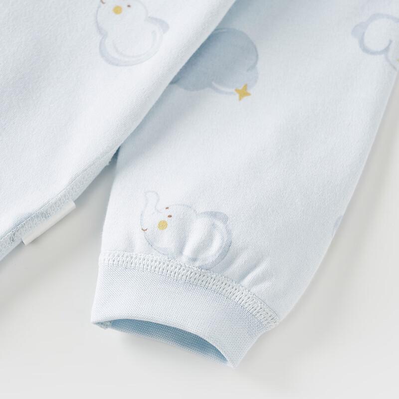 TONGTAI Baby Pure Cotton High-Waist Thermal Pajama Set