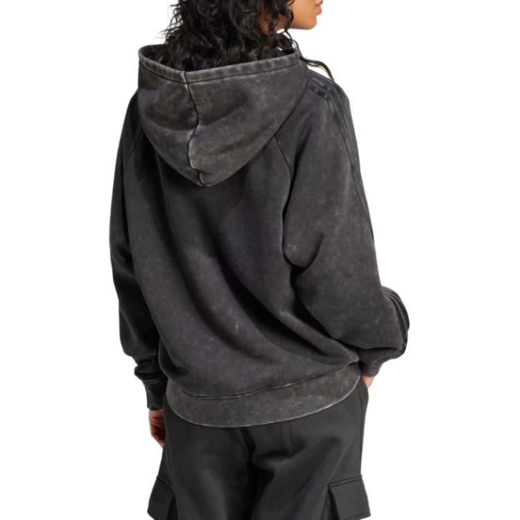 adidas Washed Out Boyfriend Fit Hoodie Black IW3415