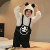 Thickened Flannel Pajamas Women's Autumn and Winter Home Wear Sweet Cute Long Hooded Nightwear Warm Loose Fit Casual Sleepwear