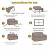 Elastic Sofa Seat Cushion Cover All-inclusive Furniture Protector  for L Shaped Sofa