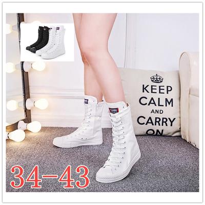 Bottes Bottes pour femmes Chaussures Bottines Bottes en toile Chaussures décontractées Chaussures d'étudiant