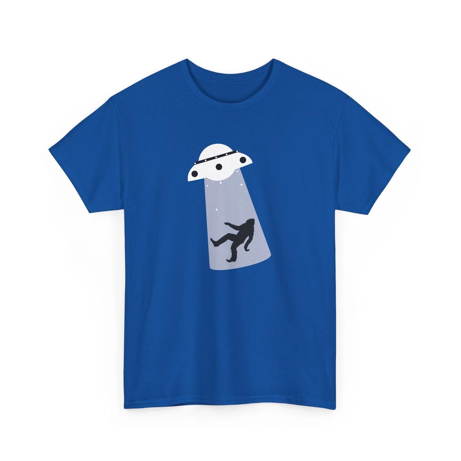 Galaxy UFO Bigfoot T-Shirt | Alien Space Graphic Tee for Sci-Fi Enthusiasts 4XL