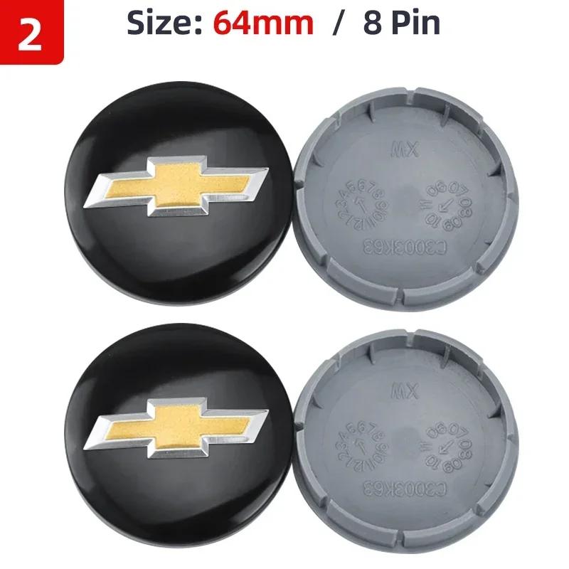 Bxhm8 4τμχ 53mm 58mm 59mm 64mm Καλύμματα Κέντρου Τροχών Αυτοκινήτου για Chevrolet Silverado Cavalier Equinox RS Trailblazer Spark