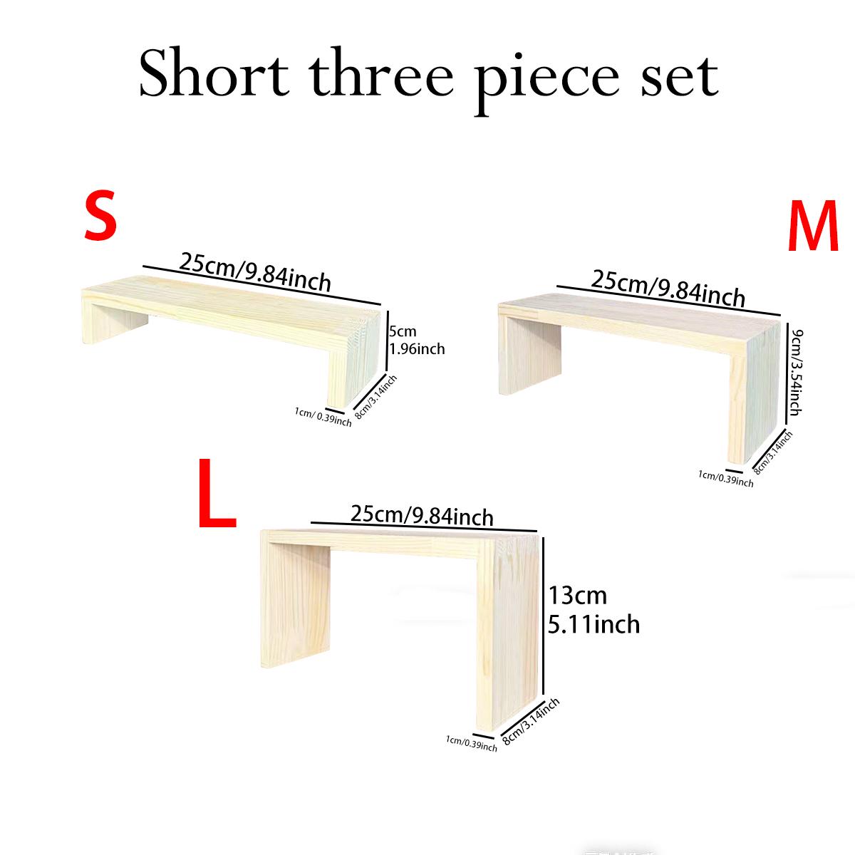 

1pc ladder style wooden jewelry display rack long/short bracelet storage display rack countertop style store display rack