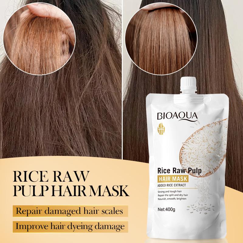 BIOAOUA Smooth Smooth Volume Conditioner Rice Plasma Hair Mask