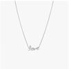 Pandora 393076c01 Moment Sparkling Handwritten Love Collier Silver Necklace