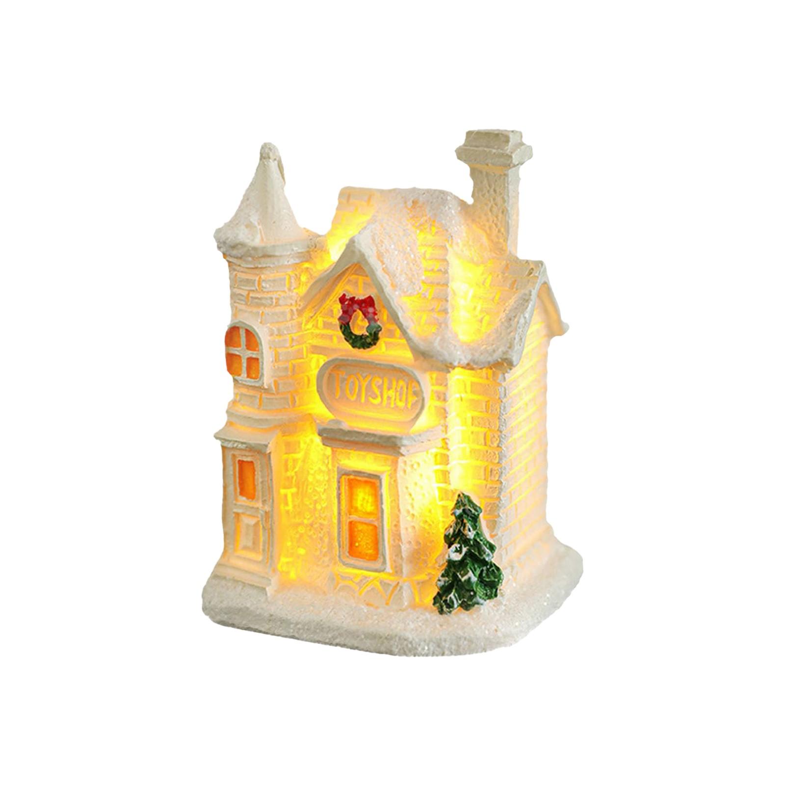 

Рождественская деревня Light Up, светодиодная подсветка White, Рождественская деревня, Рождество, Украшение интерьера дома One Size