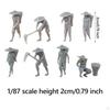 8x 1/87 Scale Farm Keeper Model Play Figure Collectible Resin Character Tiny People for