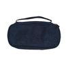 Handheld Double-layer Pencil Case Oxford Cloth Solid Color Student Case Pencil with Pen Clip Compartment Storage Bag School Stationery