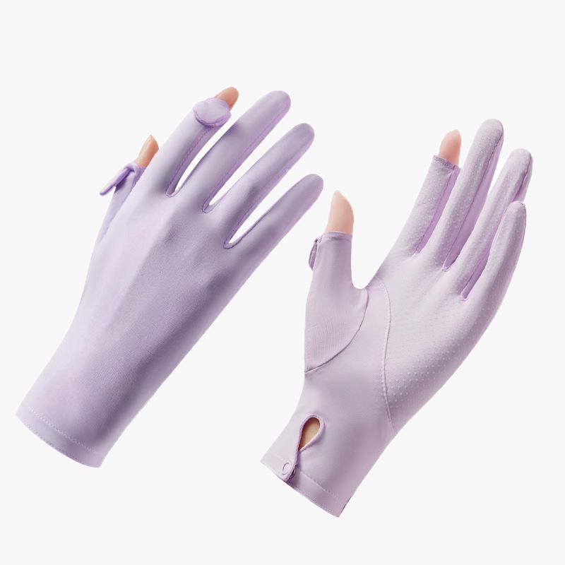Sunscreen Gloves for Women with Ultraviolet Rays Summer Electric Car Anti Slip Thin Touch Screen Riding Sunscreen Gloves for Women