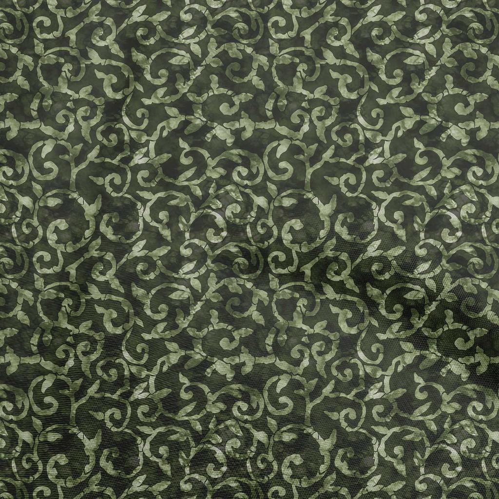 oneOone Cotton Flex Brown Fabric Abstract Leaves Fabric For Sewing Printed Craft Fabric By The Yard 40 Inch