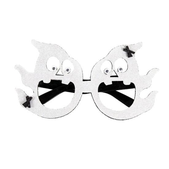 Durable Lightweight Festive Frames Halloween Pumpkin Glasses, Funny Eyewear for Kids Adults, Spooky Party Cute Ghost Eyeglass Photo Booth Props, Trick