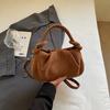 Small Retro Suede Leather Shoulder Bags Womens 2025 Luxury Designer Brand Trend Crossbody Bag Females Short Handle Handbags