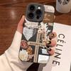 For iPhone 17 16 15 14 13 12 11 Pro Max Air Case Floral & Letter Pattern Soft Phone Cover For iPhone 16e XS X 7 8 Plus SE2 Funda